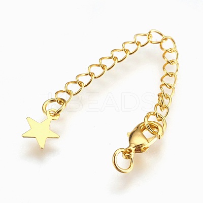 Brass Chain Extender KK-I633-85G-NR-1