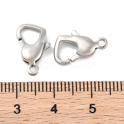 Tarnish Resistant 304 Stainless Steel Lobster Claw Clasps X-STAS-H002-1