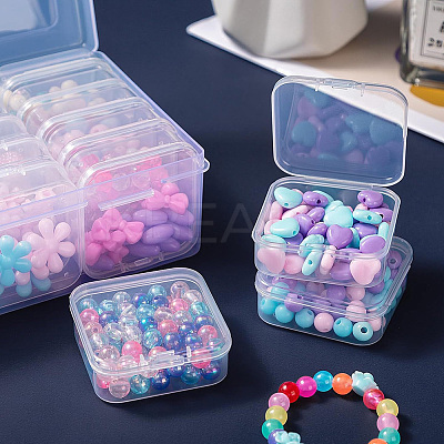 1Pc Rectangle Plastic Craft Organizer Case Sets CON-DJ0001-47B-1