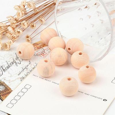 Unfinished Wood Beads WOOD-X0003-01A-LF-1