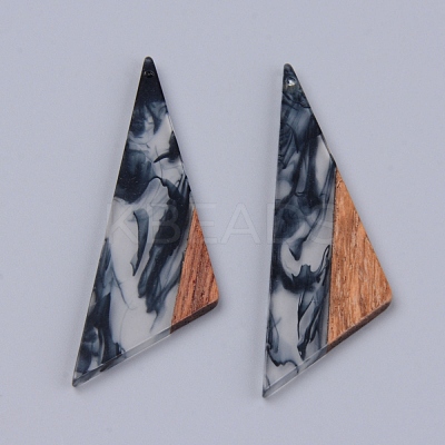 Resin & Walnut Wood Pendants X-RESI-R428-04-1