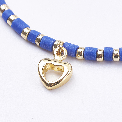Brass Charms Bracelets BJEW-I247-15-A-1