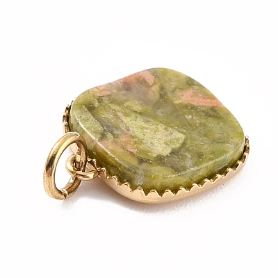 Natural & Synthetic Gemstone Charms STAS-A057-22-1