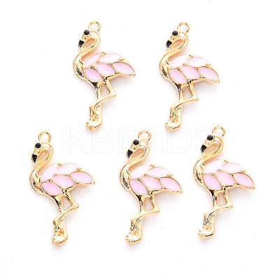 Alloy Enamel Pendants X-ENAM-R059-04D-RS-1
