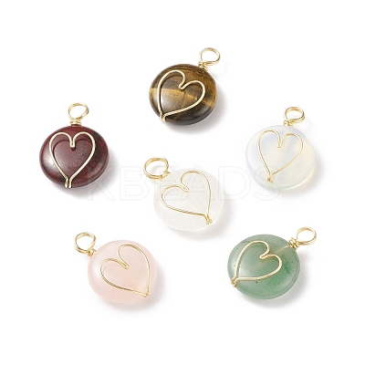 Natural & Synthetic Gemstone Pendants PALLOY-JF01751-1