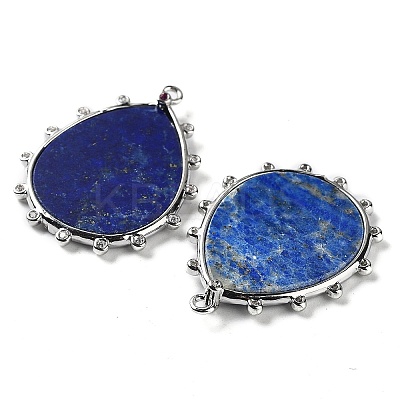 Natural Lapis Lazuli Pendants G-D072-01P-10-1