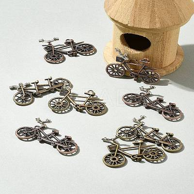 8Pcs 4 Styles Tibetan Style Alloy Pendants FIND-FS0002-59-1