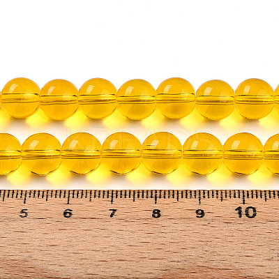 Transparent Glass Beads Strands GLAA-T032-T10mm-24-1