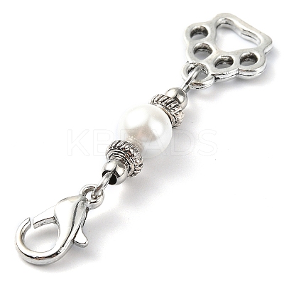 12Pcs 12 Style Alloy Pendant Decorations HJEW-JM02201-1
