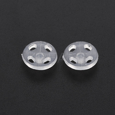 Transparent Resin Snap Fasteners BUTT-N018-008-01-1