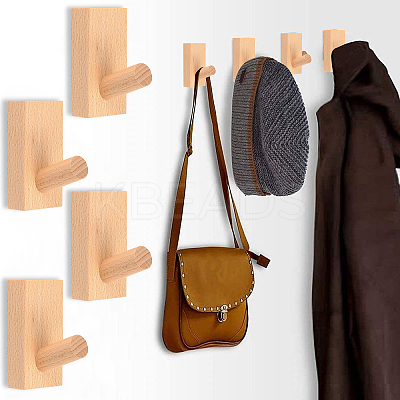 Wood Clothes Hanger Hook AJEW-WH0182-93B-1