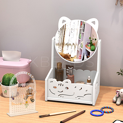 1 Set Transparent Acrylic Earring Display Hanging Stands EDIS-PH0001-53-1