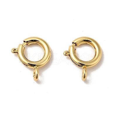 Brass Spring Ring Clasps KK-J301-17G-1
