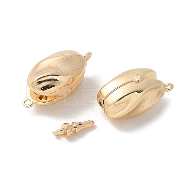 Brass Box Clasps KK-U052-11G-1