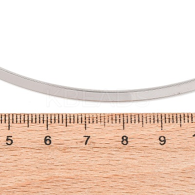 3MM 201 Stainless Steel Wire Choker Necklace NJEW-Z098-04P-1