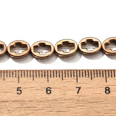Electroplated Synthetic Non-magnetic Hematite Beads Strands G-L613-Z01-01D-1