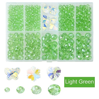 DIY Glass Beads & Charms Jewelry Making Finding Kit DIY-YW0008-98A-1