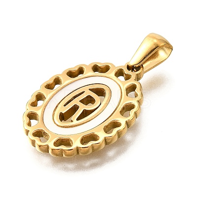 Golden 304 Stainless Steel Pendants STAS-K300-02G-R-1