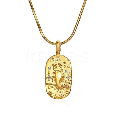 Constellations Cubic Zirconia Pendant Necklace PW-WG56929-04-1