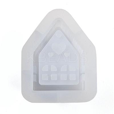 House DIY Pixel Heart Quicksand Silicone Molds X1-AJEW-U013-01A-1