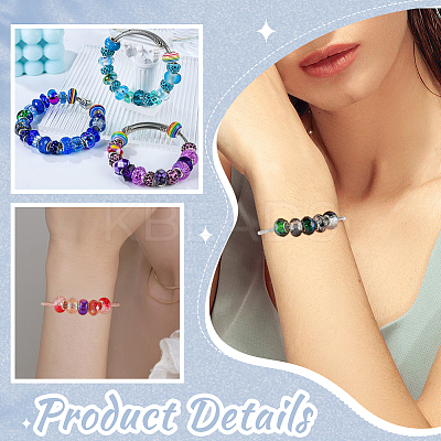 160Pcs 16 Colors Resin European Beads DIY-SC0026-25-1