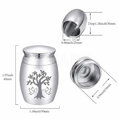 Column Alloy Cremation Urn AJEW-CN0002-08B-1
