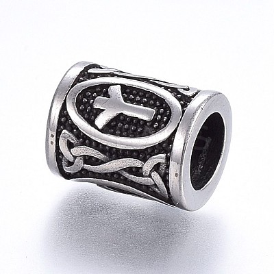 304 Stainless Steel Beads STAS-H460-01AS-20-1