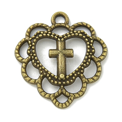 Tibetan Style Alloy Pendants TIBE-I026-6016AB-1
