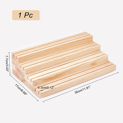 4-Tier Wood Jewelry Display Stands ODIS-WH0017-070-1