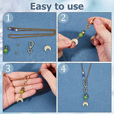 8Pcs Brass Fold Over Clasps FIND-HS0001-73-1