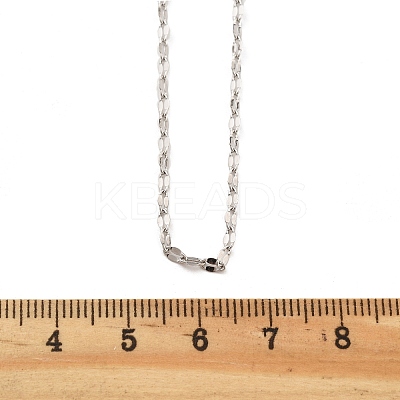 Brass Dapped Chains Necklaces for Women NJEW-D302-23P-1