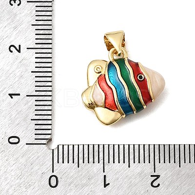 Brass Enamel Pendants KK-H267-116A-01-1