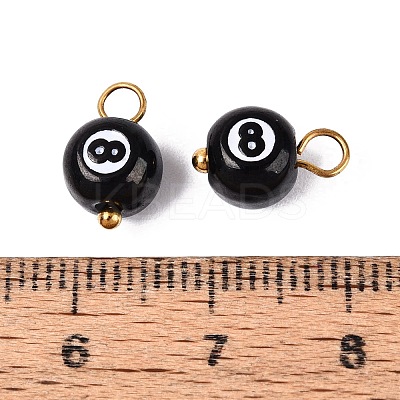 304 Stainless Steel Enamel Pendants STAS-U054-05G-1