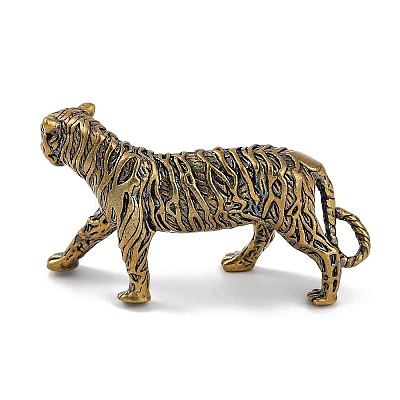 Brass 3D Animal Figurines KK-C073-06C-AG-1