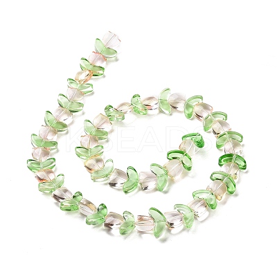 Transparent Glass Beads Strands X-LAMP-H061-02A-1