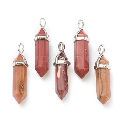 Natural Mookaite Pointed Pendants G-M378-01P-A21-1