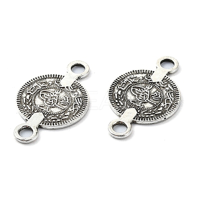 Tibetan Style Alloy Connector Charms TIBE-H142-07AS-1