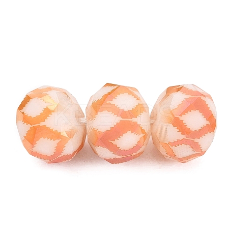 Electroplate Glass Beads EGLA-N026-01A-N01-1