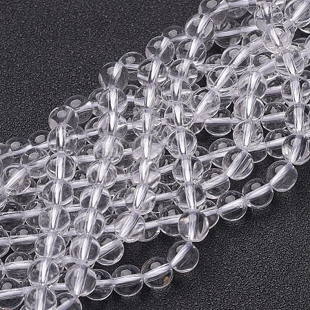 Natural Grade A Quartz Crystal Beads Strands LS-GSR6mmA039-1