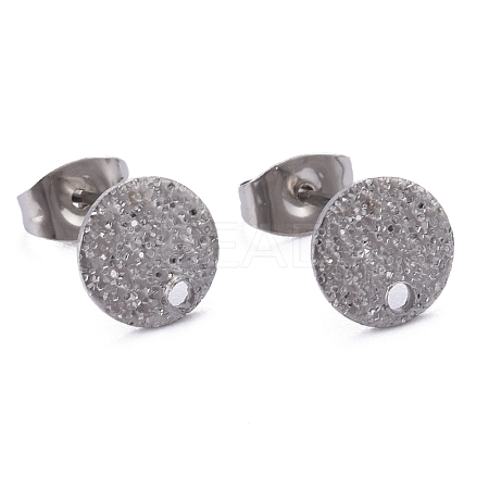 Non-Tarnish 304 Stainless Steel Stud Earring Findings STAS-Z021-A-01P-1