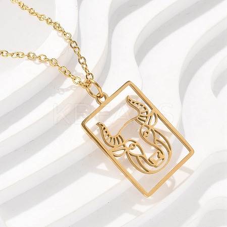304 Stainless Steel Necklace LS-NJEW-D330-01G-02-1