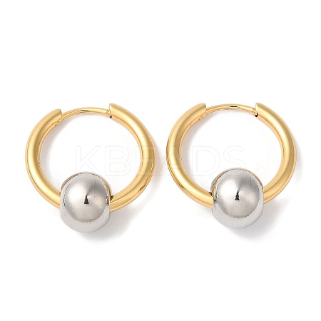 Ion Plating(IP) 304 Stainless Steel Hoop Earrings for Women EJEW-L287-058GP-1