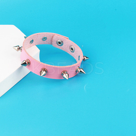 Punk-style Imitation Leather Bangles FS-WG587D3-01-1