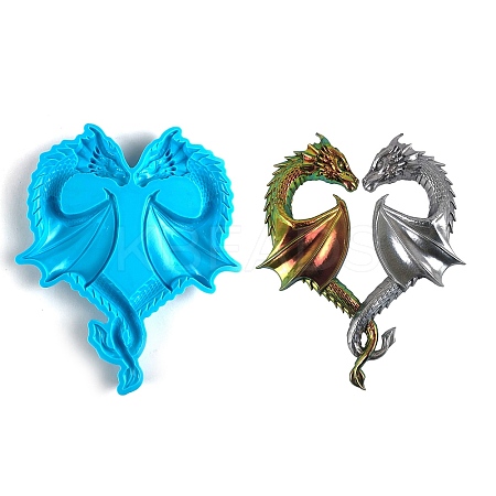 DIY Dragon Lovers Heart Silicone Molds LS-SIMO-C002-03-1