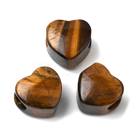 Natural Tiger Eye European Beads G-C269-01J-1