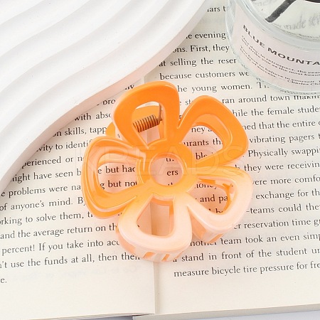 Gradient Hollow Flower Plastic Claw Hair Clips PW-WG87417-05-1