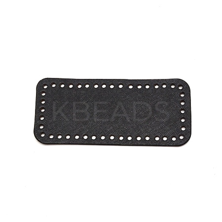 PU Leather Rectangle Bag Bottom PURS-WH0001-15E-1