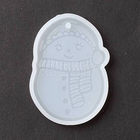 Christmas Theme DIY Snowman Pendant Silicone Statue Molds LS-DIY-K054-10-1