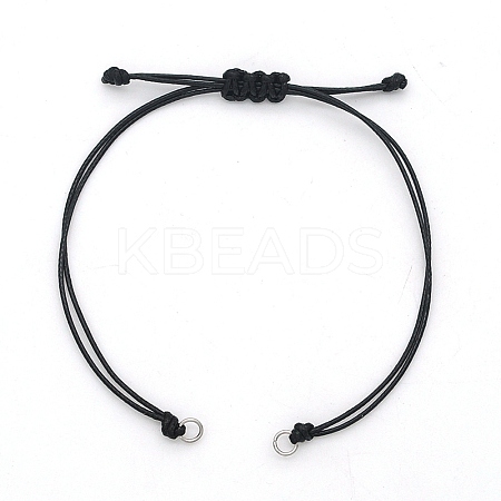Waxed Polyester Cord Bracelets Making AJEW-JB01297-01-1