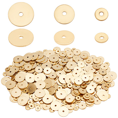   600Pcs 3 Styles Brass Spacer Beads KK-PH0005-82-1